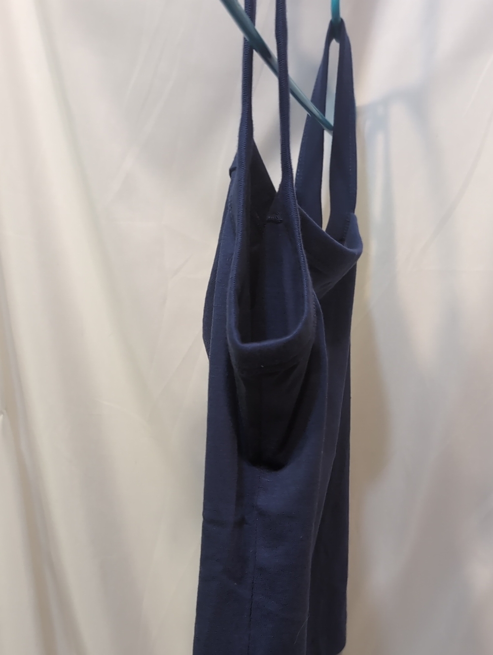 women's Everlane Navy Blue Slim Cropped Camisole Tank Top Size Small - Picture 4 of 8
